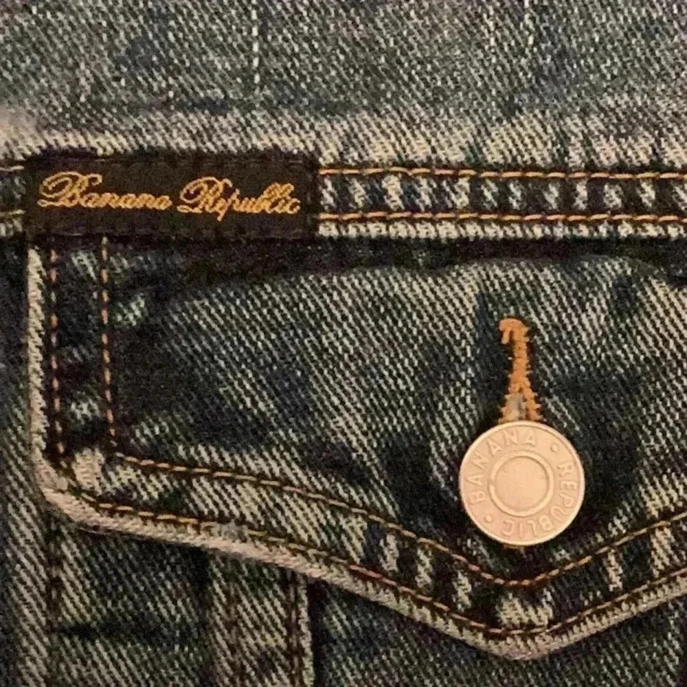 Vintage- BANANA REPUBLIC Red Label Limited Edition Denim Jacket - Picture 4 of 9